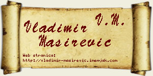 Vladimir Maširević vizit kartica